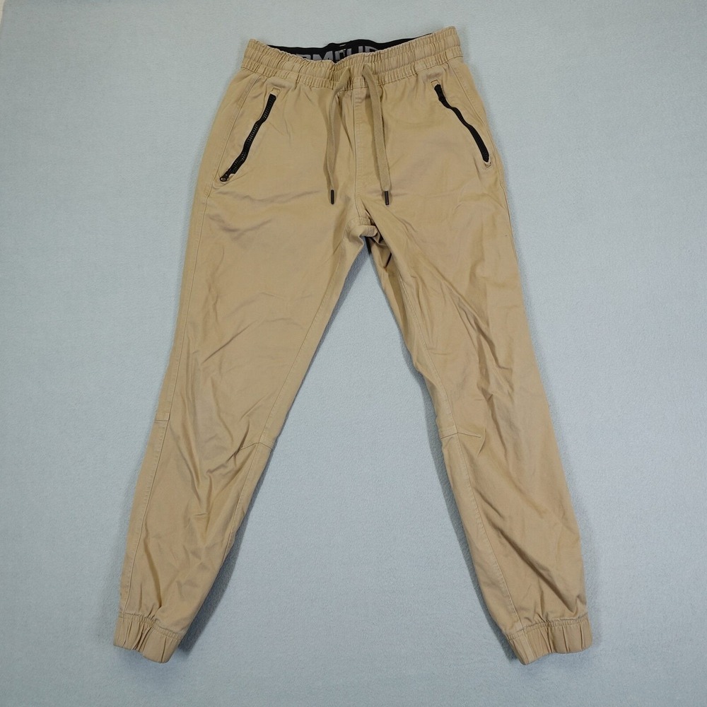 Under Armour Jogger Pants Mens Medium Tan Fitted Chino Casual Sportswear Hiking